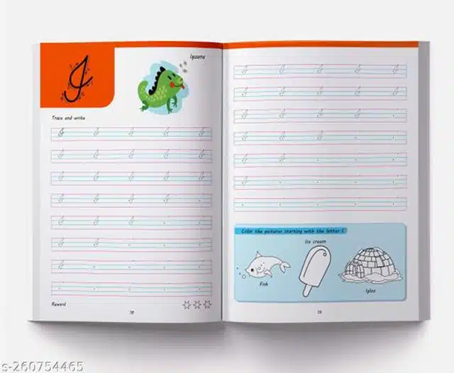 Cursive Writing Book (Multicolor)