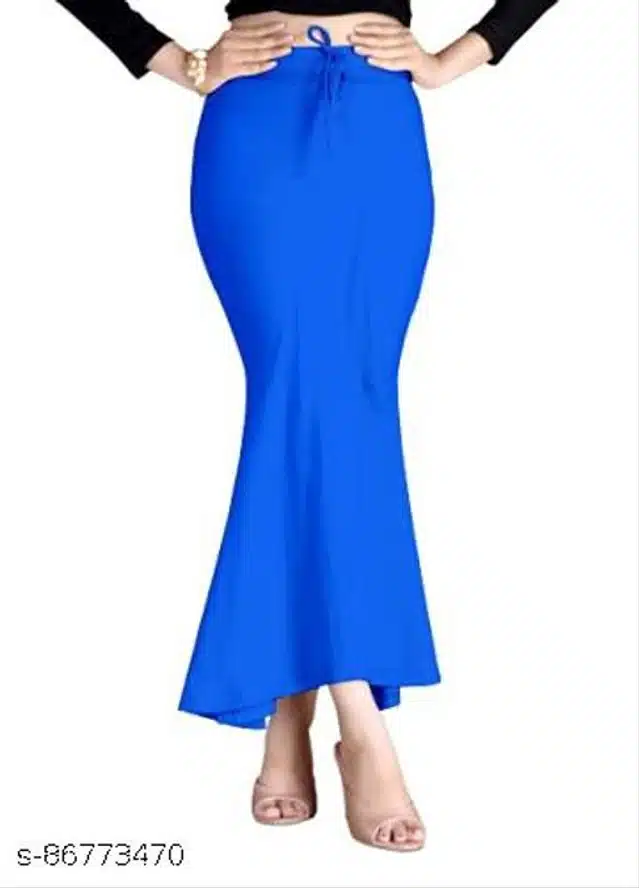 Lycra Saree Shapewear for Women (Royal Blue, S)