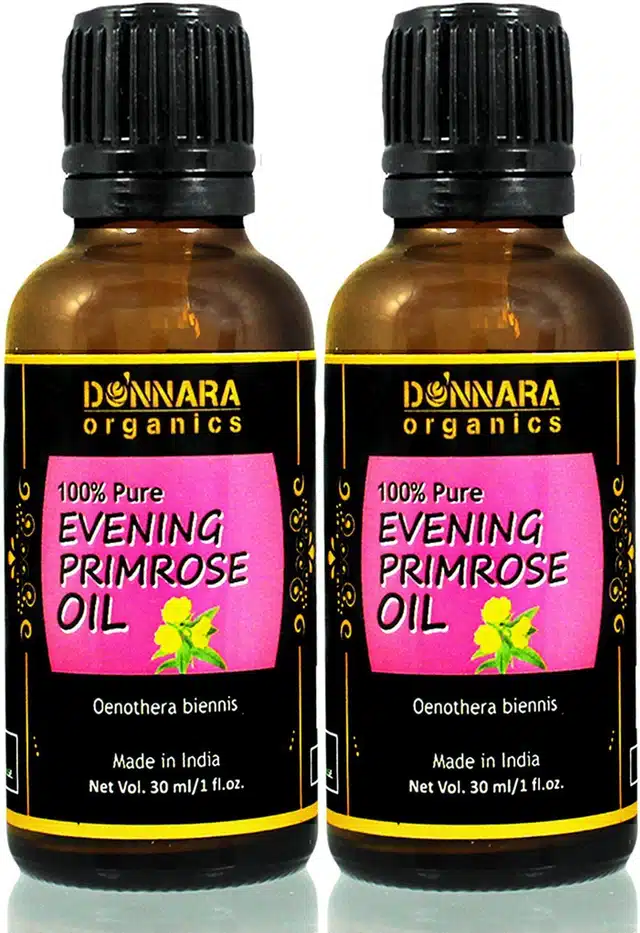 Donnara Organics Pure & Natural Evening Primrose Oil (Pack of 2, 30 ml)