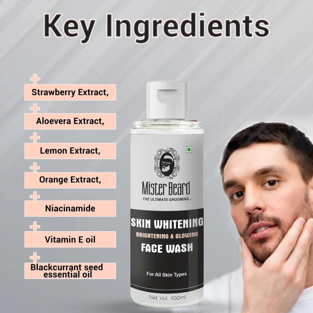 Mister Beard Skin Whitening Face Wash (100 ml)