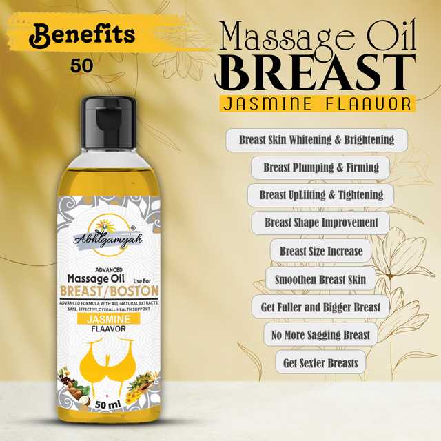 Abhigamyah Breast Massage Oil Helps In growth, Firming & Tightening (50 ml, Pack Of 1) (A-233)