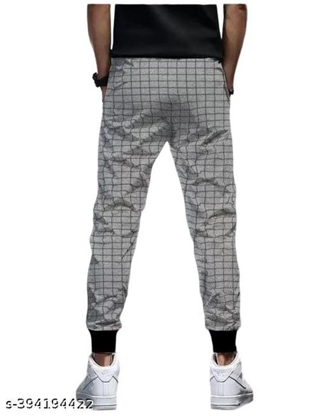 Cotton Trackpants for Boys (Grey, 10-11 Years)