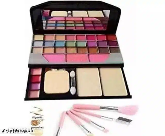 Makeup Kit with (5 Pcs) Makeup Brushes (Set of 2)