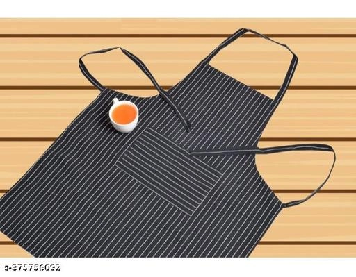 Cotton Apron for Men & Women (Black)