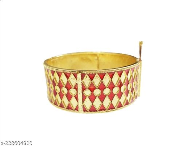 Brass Gold Plated Bangles for Women (Multicolor, 2.2)