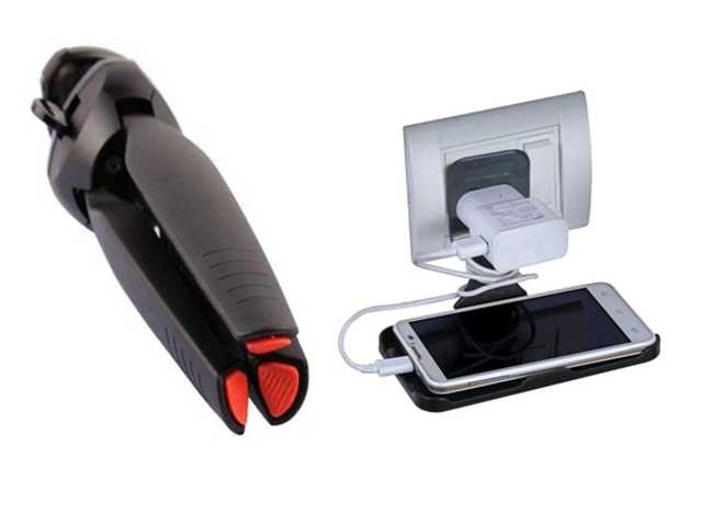 Pinak Plastic Mini Tripod For Vlogging With 360 Mobile Holder (Pack Of 2, Black) (PS-116)