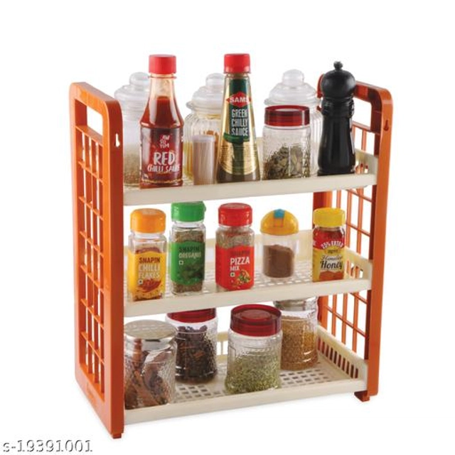 Plastic Multipurpose Storage Rack (Multicolor)