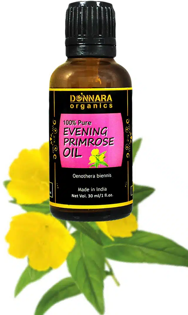 Donnara Organics Pure & Natural Evening Primrose Oil (Pack of 2, 30 ml)