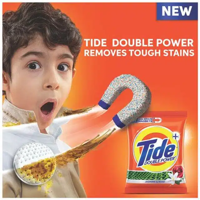Tide Plus Double Power Lemon & Mint Detergent Washing Powder 500 g