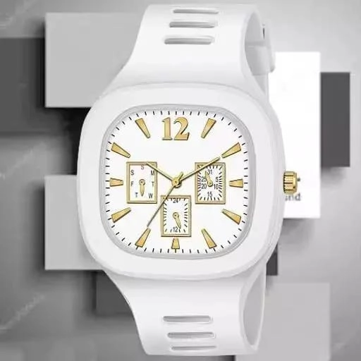 Analog Watch for Men & Women (White)