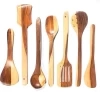 Wooden Spatula Kitchen Tools Set (Brown, Set of 7)