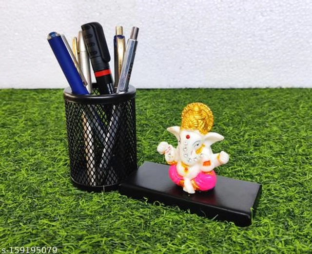 Pen Holder with Lord Ganesha (Multicolor)