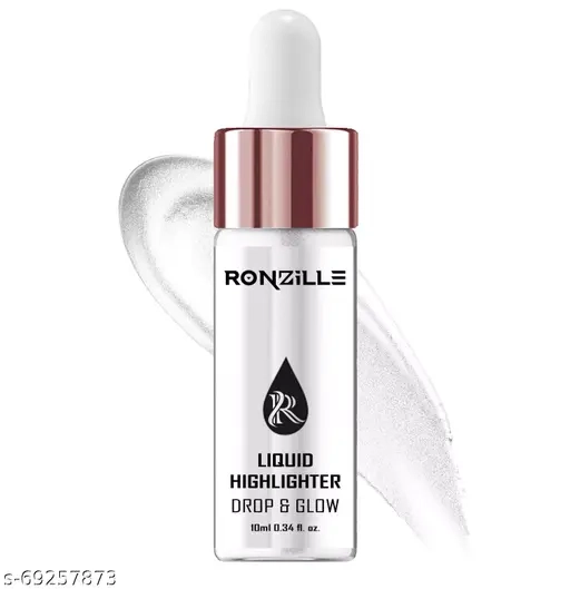 Ronzille Liquid Illuminator Highlighter Ultra Smooth Shine Waterproof Face And Body Highlighter 02 no Silver