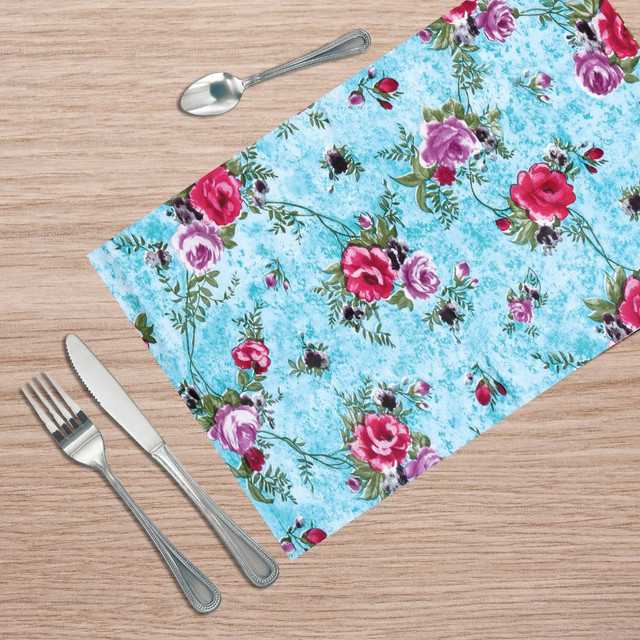 Multipurpose Refrigerator Mats (Blue, 45X30 cm) (Pack of 3) (W-34)