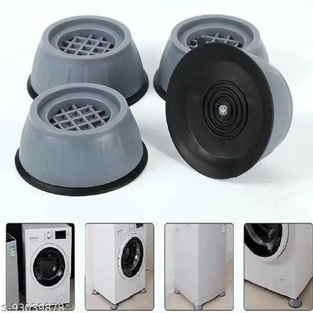 Washing Machine Anti Vibration Stand Pads (Grey, Pack of 4)