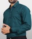 Full Sleeves Solid Shirt for Men (Sea Green, L)