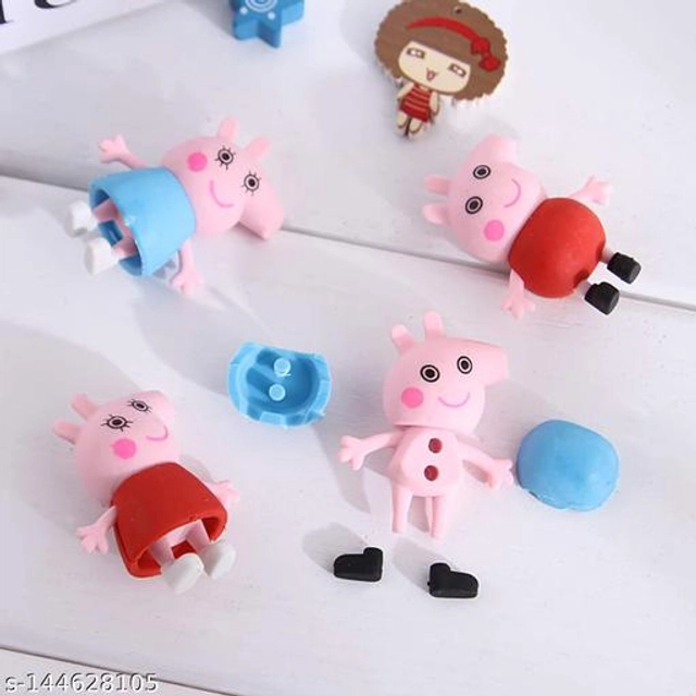 Peppa Pig Shape Erasers for Kids (Multicolor, Pack of 5)