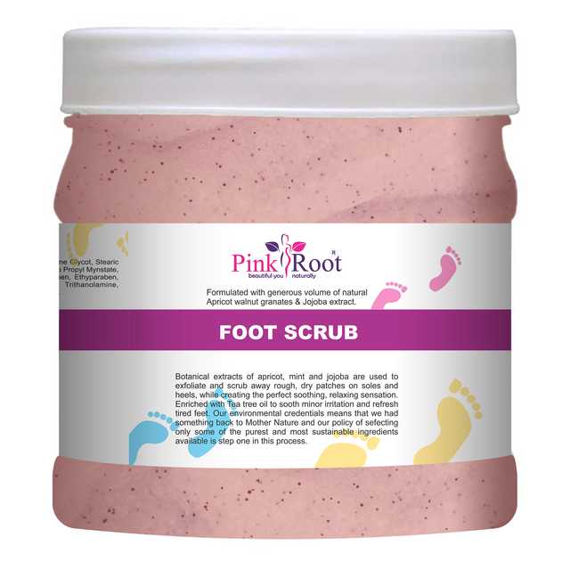 Pink Root Foot Scrub (Pack Of 1, 500 ml) (MI-142)