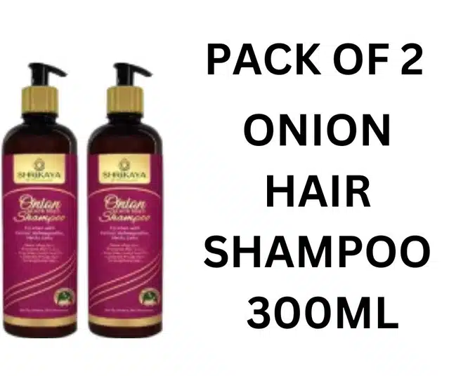 Onion Black Seed Shampoo (Pack of 2, 300 ml)