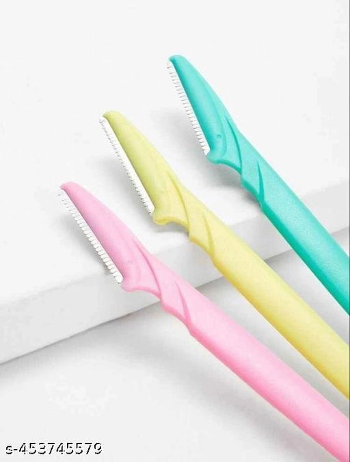 Eyebrow Shaping & Face Hair Razor (Multicolor, Pack of 3)