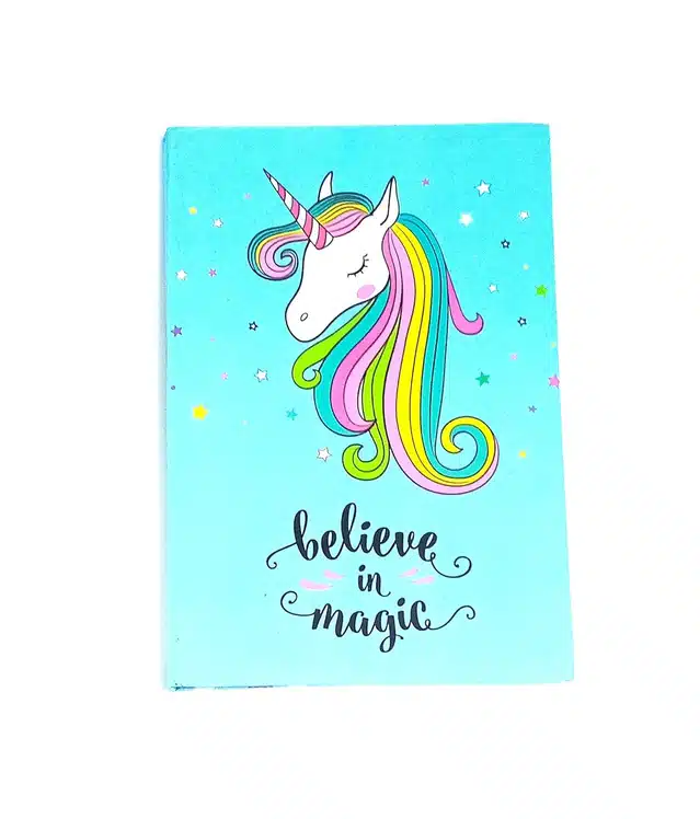 Unicorn Printed Ruled Diary for Girls (A5 Size, 50 Pages) (Multicolor)