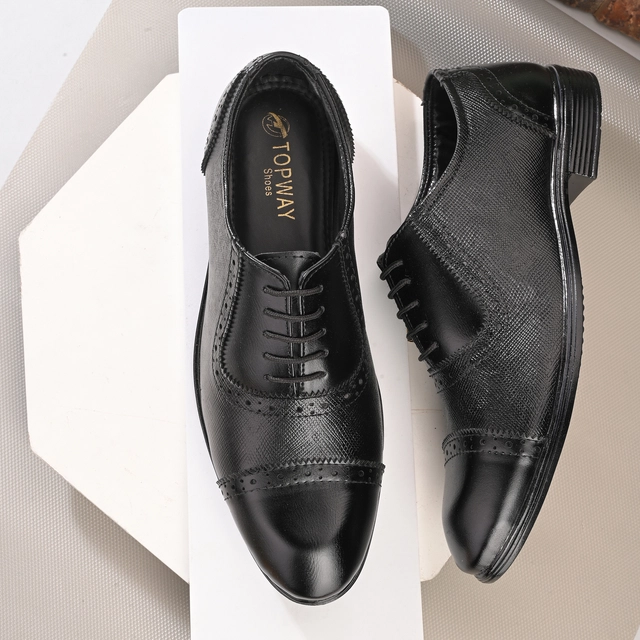 Formal Shoes for Men (Black, 6)