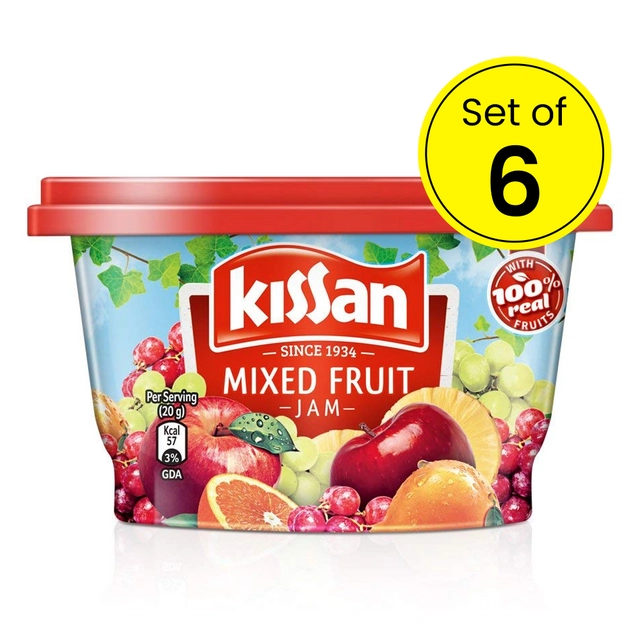 Kissan Mixed Fruit Jam 6X90 g (Pack Of 6)