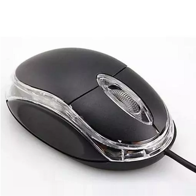 USB Wired Optical Mouse (Black)