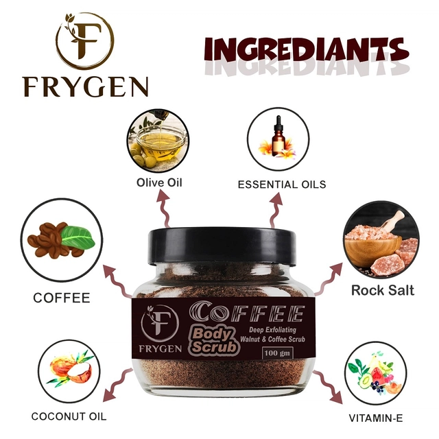 FRYGEN Exfoliate Coffee Scrub for Face & Body (100 g)