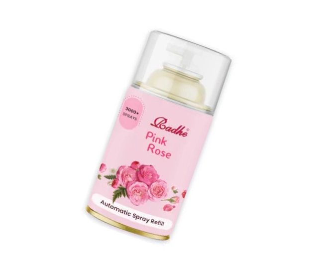 Radhe Pink Rose Automatic Room Spray Refill (265 ml)