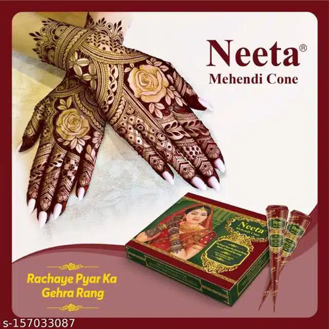 Neeta Mehendi Cone (15 g, Pack of 12)