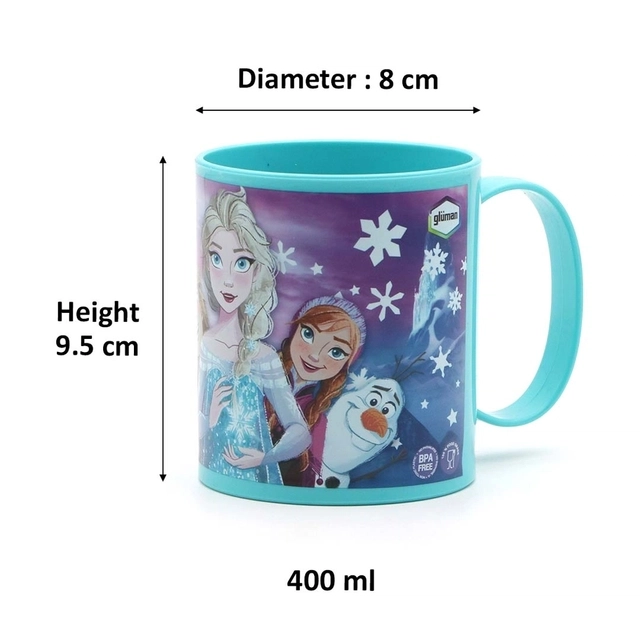 GLUMAN Printed Frozen Series Jazz Mug (400 ml, Pack of 1)