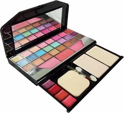 Combo of Makeup Kit with Eyeshadow Palette & 5-in-1 Mini Lipsticks (Multicolor, Set of 3)