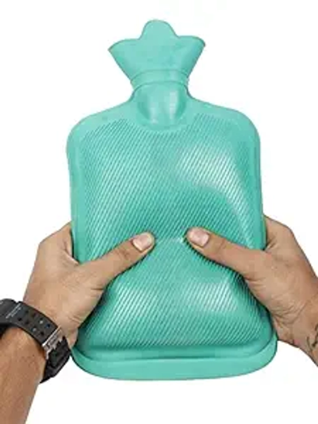 Rubber Hot Water Bag for Pain Relief (Multicolor, 2 L)