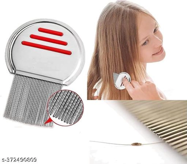 Stainless Steel Lice Remover Comb (Silver)