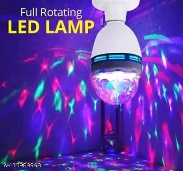 LED Crystal 360 Degree Rotating Bulb (Multicolor)