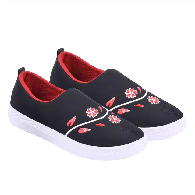 Casual Shoes for Women & Girls (Black, 6)
