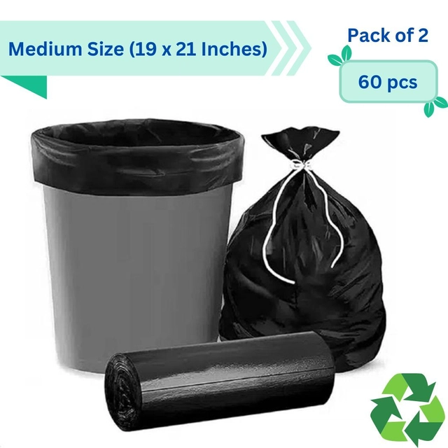 Innate Branded (30x2 Pcs) Garbage Bags (19x21 Inches, Set of 2)