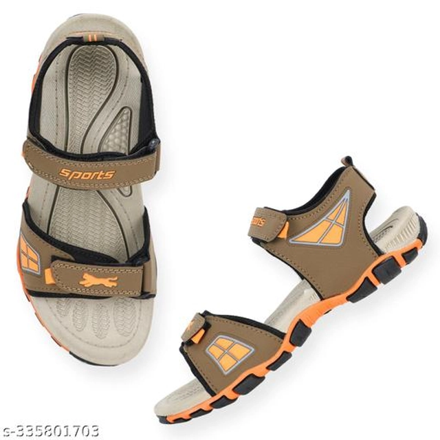 Sandals for Men (Olive & Beige, 7)