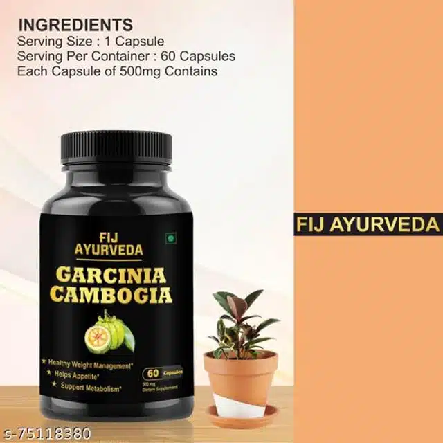 Fij Ayurveda 60 Pcs Garcinia Cambogia Capsule