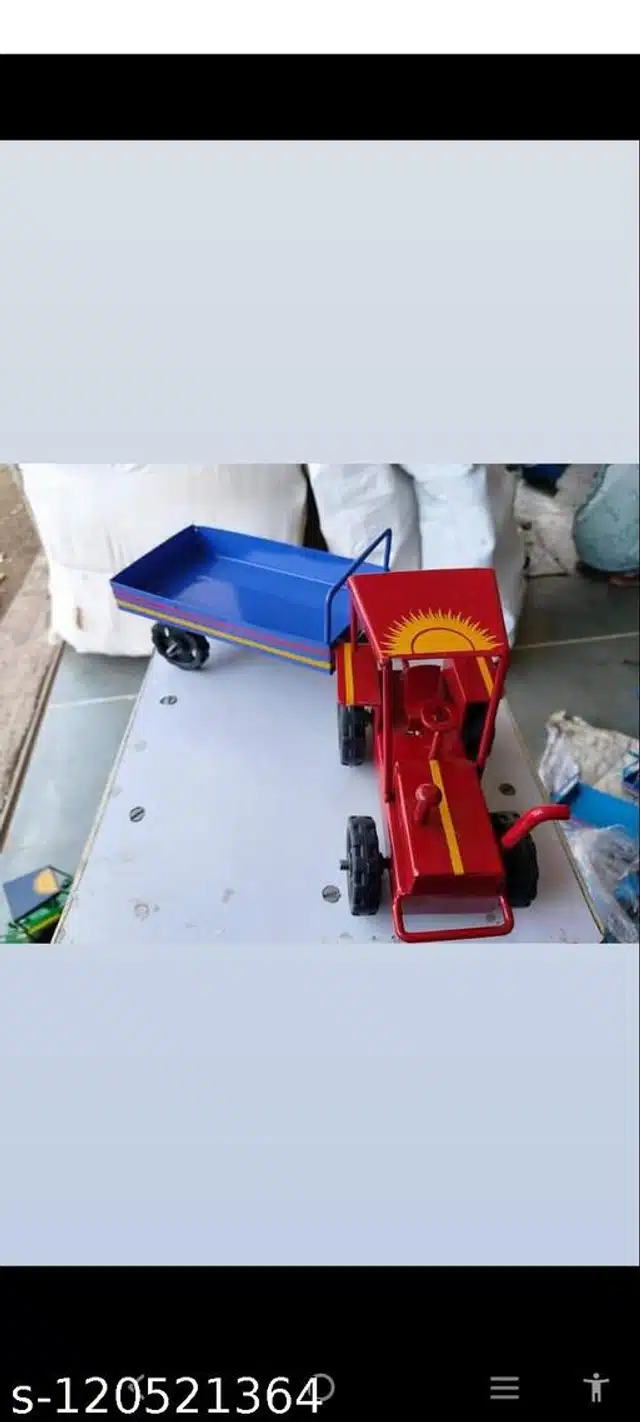 Tractor with Trolley Toy for Kids (Multicolor)