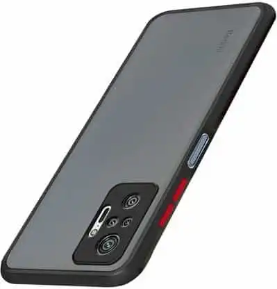 बैक कवर फॉर बैक केस कवर , Redmi Note 10 Pro, Redmi Note 10 Pro Max (ब्लैक , कैमरा बम्प प्रोटेक्टर )