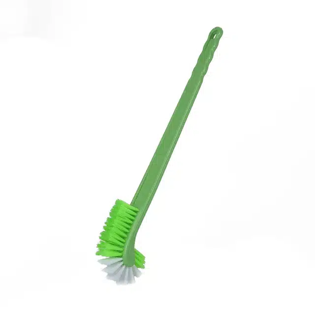 Plastic Long Handle Toilet Brush (Multicolor)