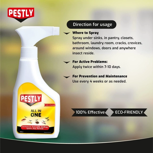 Combo of Pestly All in One with Lizards Removal Spray (250 ml, Pack of 2)