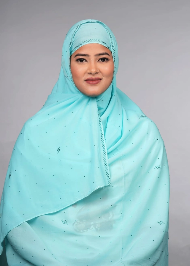 Chiffon HIjab for Women (Sky Blue, Free Size)