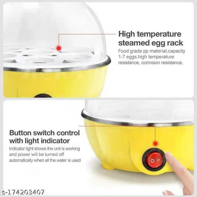 Single Layer Egg Boiler (Yellow)