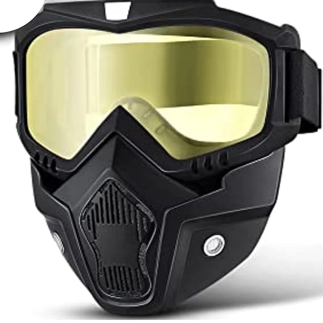 Anti Scratch Uv Protective Riding Face Mask (Yellow)