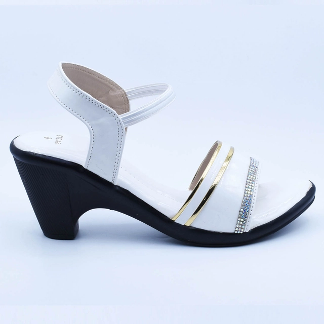 Sandals for Women (White, 3)