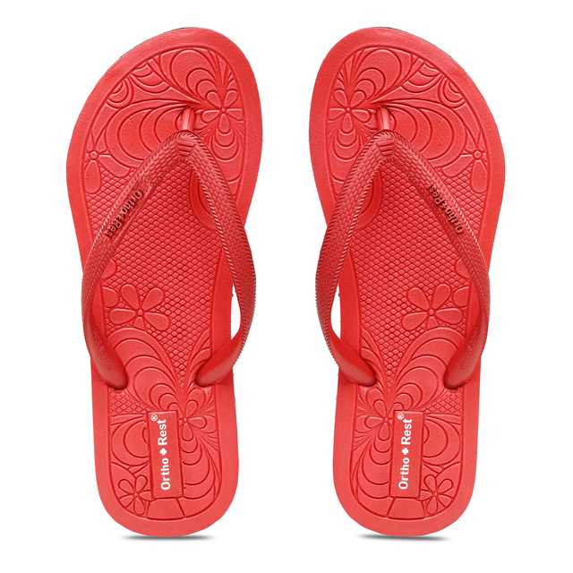 Pee Aar Industries Extra Soft Slipper for Women (Red, 7) (A-10)