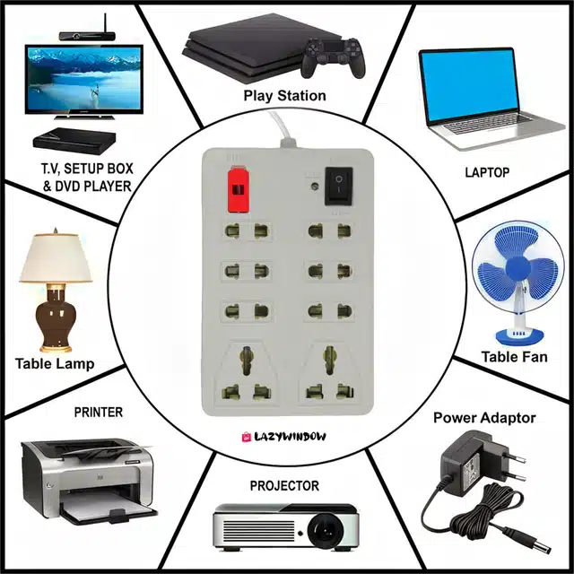 2 Pin 8+1 Extension Board (White)